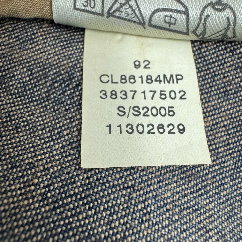 Vintage denim tailored blazer w stretch y2k Nordstrom classiques entier M Petite - Picture 13 of 17